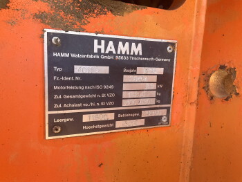 Used heavy machinery Hamm 4011D مدحلة